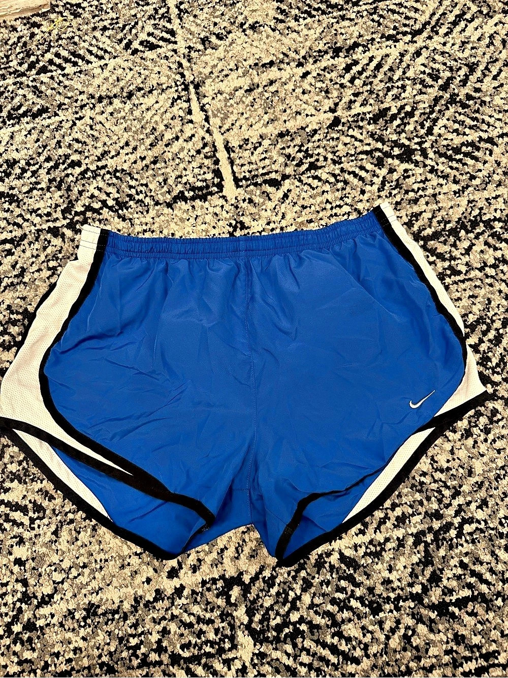 Nike Dri-FIT Tempo Running Shorts Color Block Blue & White Medium
